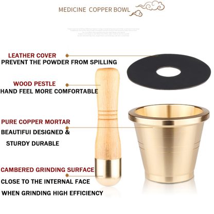 Copper Wood Spice Grinder - Image 2