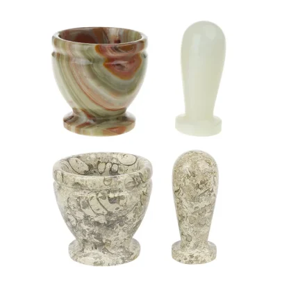 Marble Stone Mortar for Kitchen Spices - Image 2