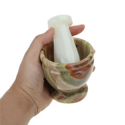 Marble Stone Mortar for Kitchen Spices - Image 5