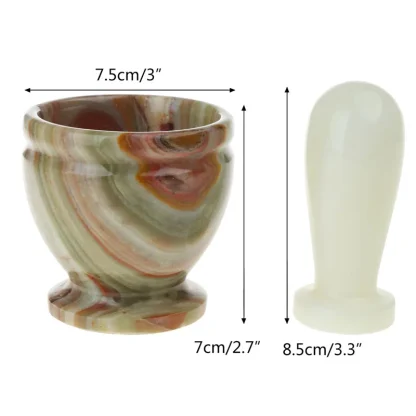 Marble Stone Mortar for Kitchen Spices - Image 3